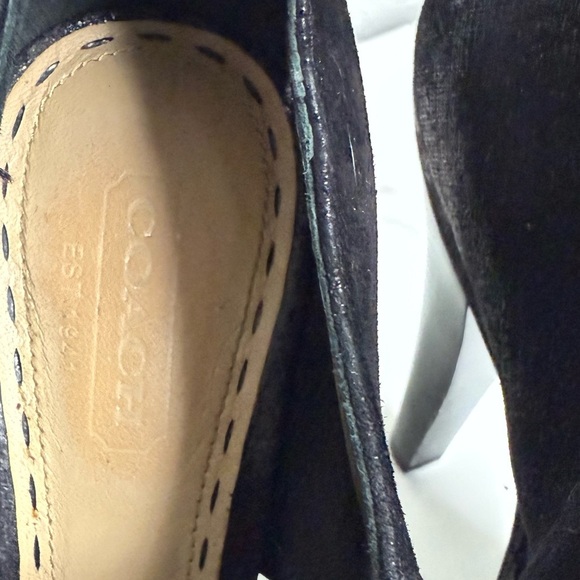 Coach Black Strappy Heels - Picture 10 of 11